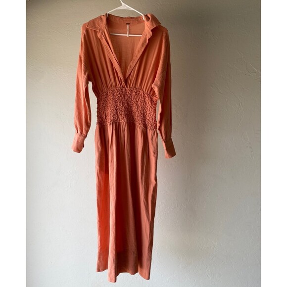 Free People orange long dress as seen on Brandy - Picture 3 of 11